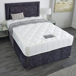Dura Beds Vermont 1000 Divan Set Plus FREE 24" Strutted Headboard