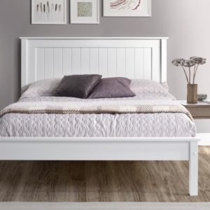 LB58 White Low Foot End Bed Frame